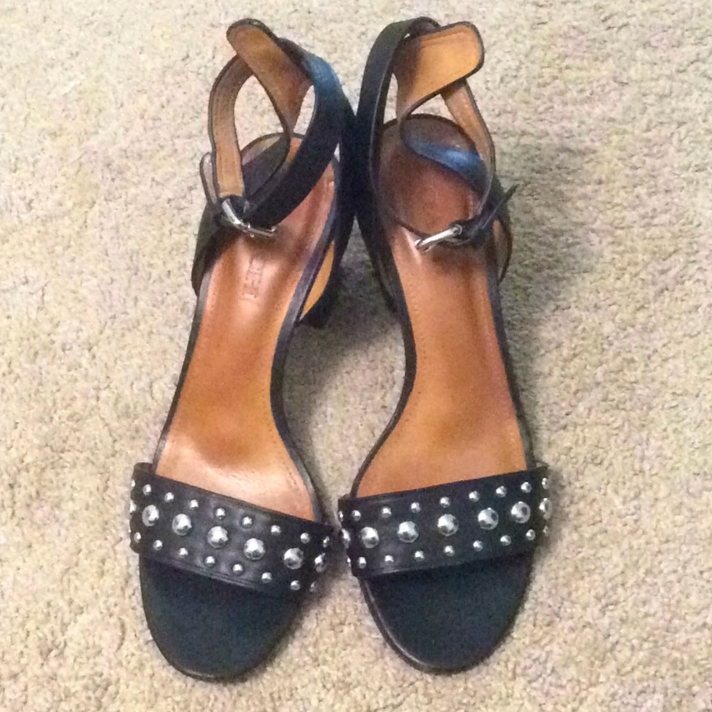 Coach block black sandals 9